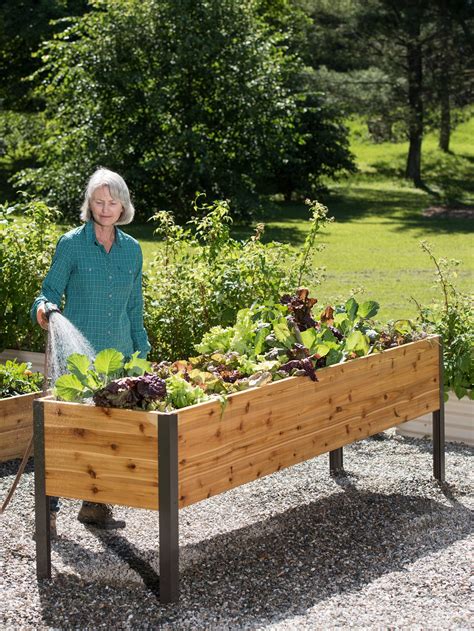 raised garden boxes with legs